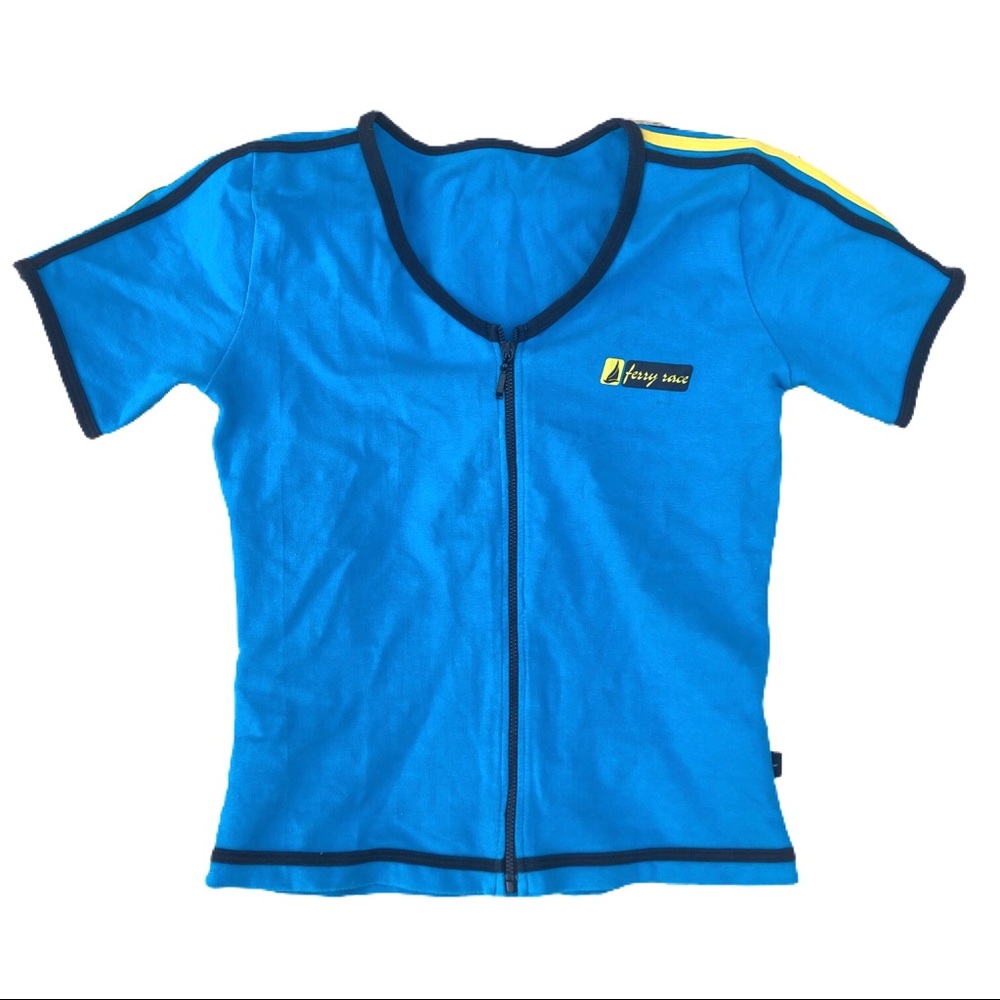 Streetwear athletic racer top
